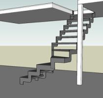 лестница частном металлическая