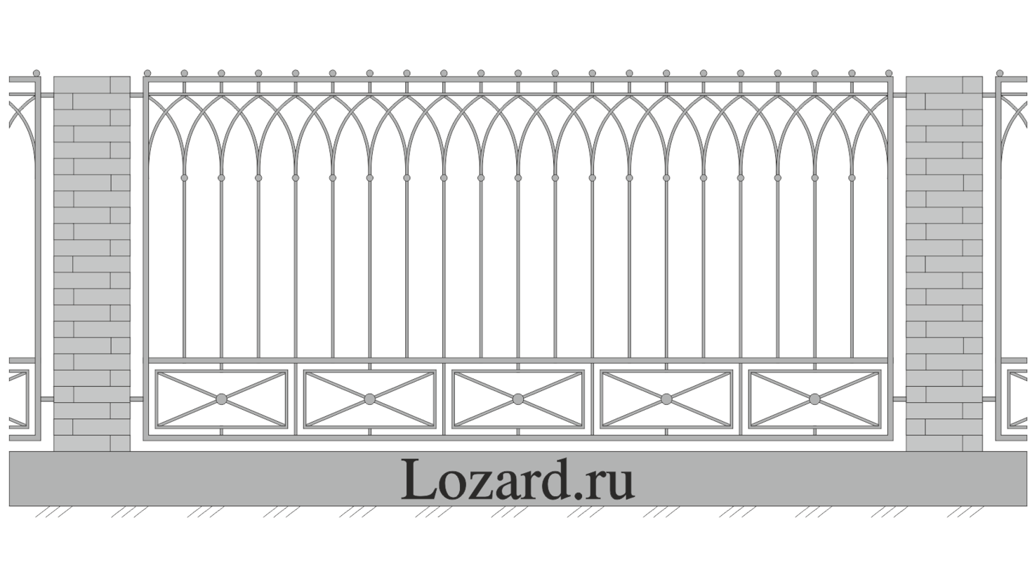 купить кованый забор