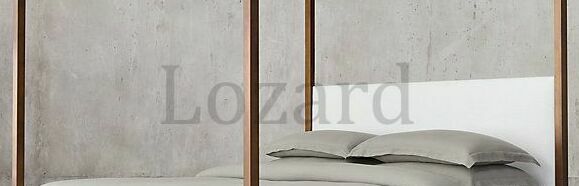 металлическая кровать с балдахином в стиле лофт 180х200