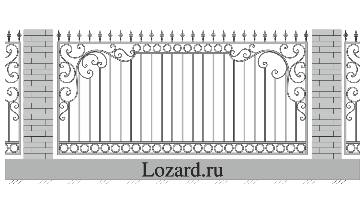 кованые заборы дома