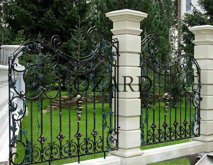 кованые заборы для частного дома