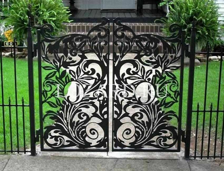 ворота с лазерной резкой