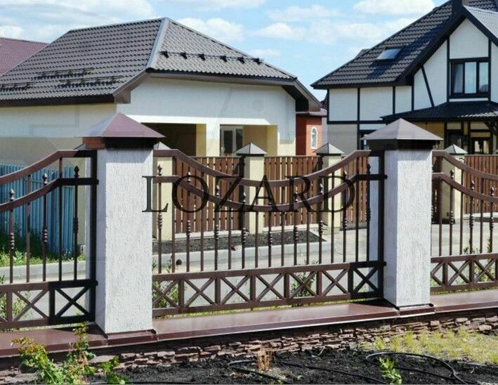 Прозрачный кованый забор Прозрачный кованый забор