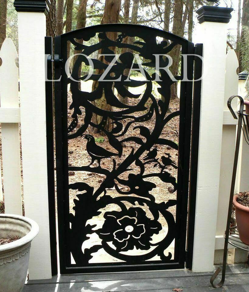 кованые ворота с калиткой