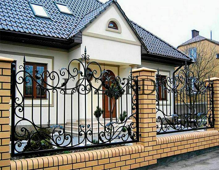 Прозрачный кованый забор Прозрачный кованый забор