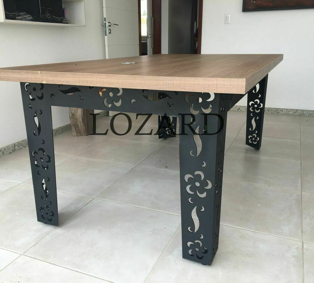 обеденный стол в стиле лофт