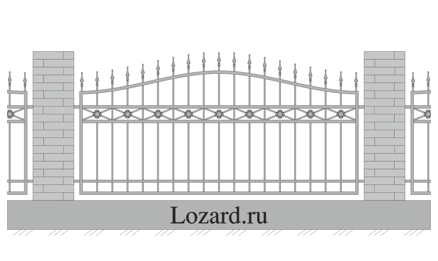 кованый забор