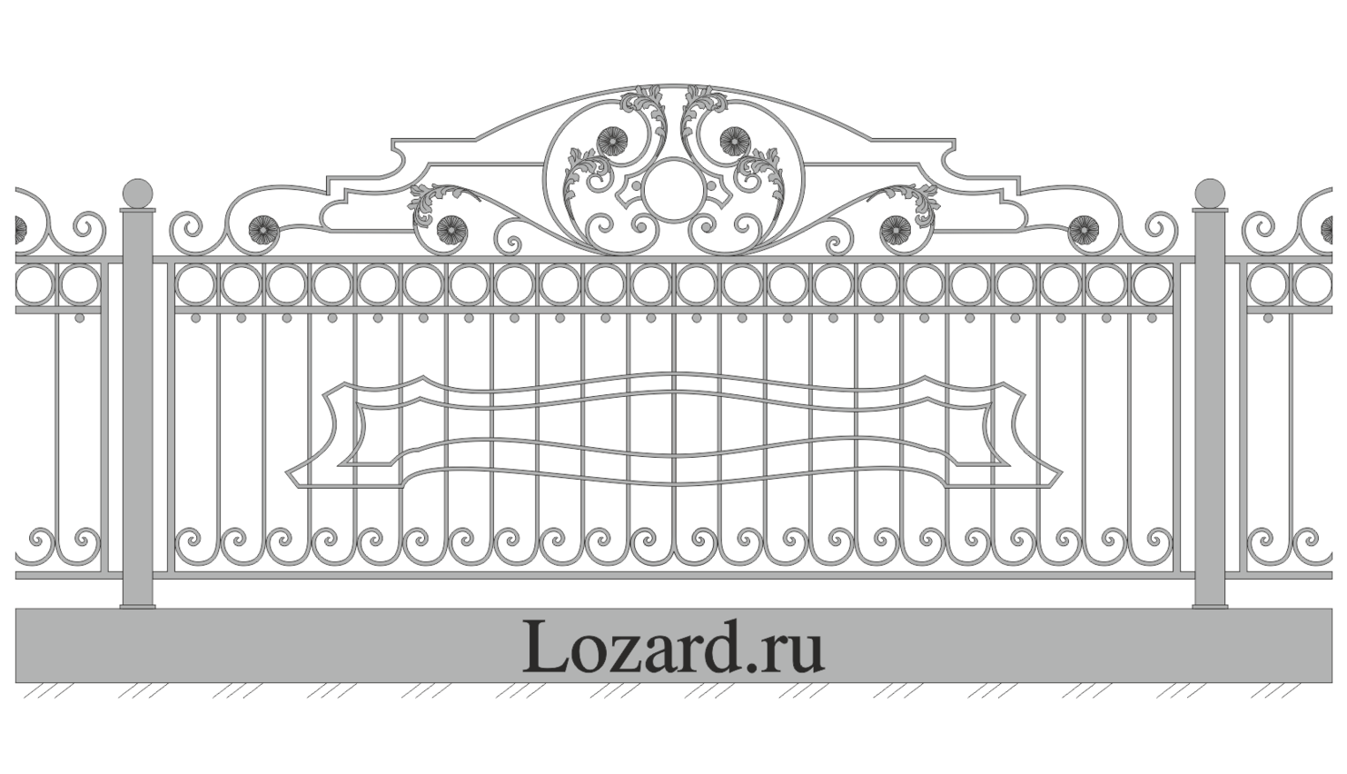 кованые заборы для частного дома