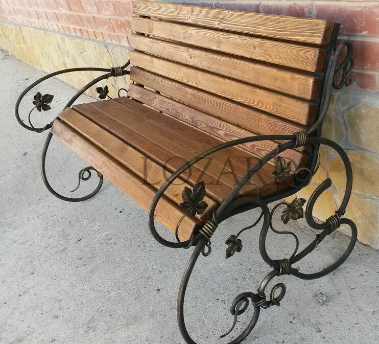 скамейка уличная кованая