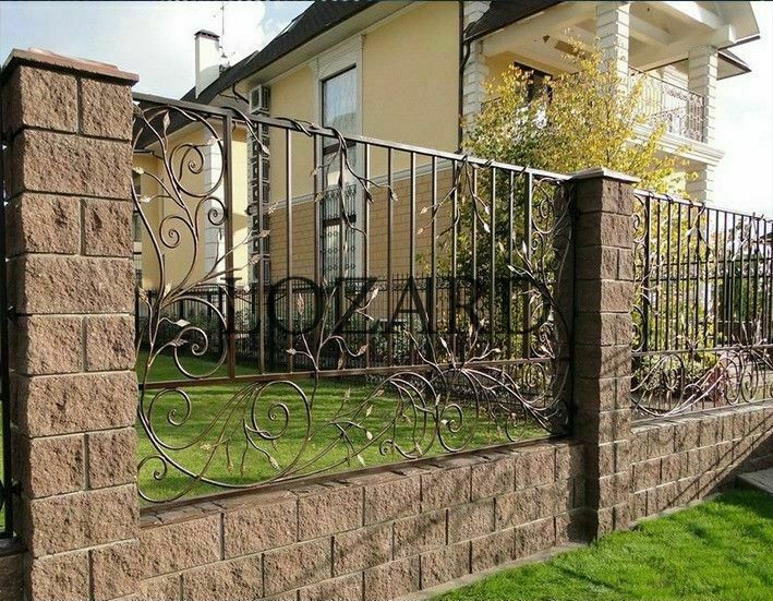 Прозрачный кованый забор Прозрачный кованый забор