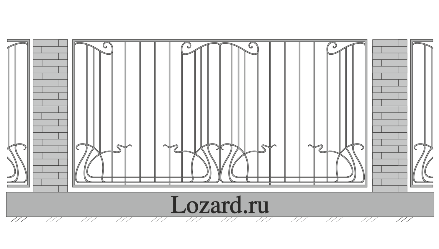 кованые заборы дома