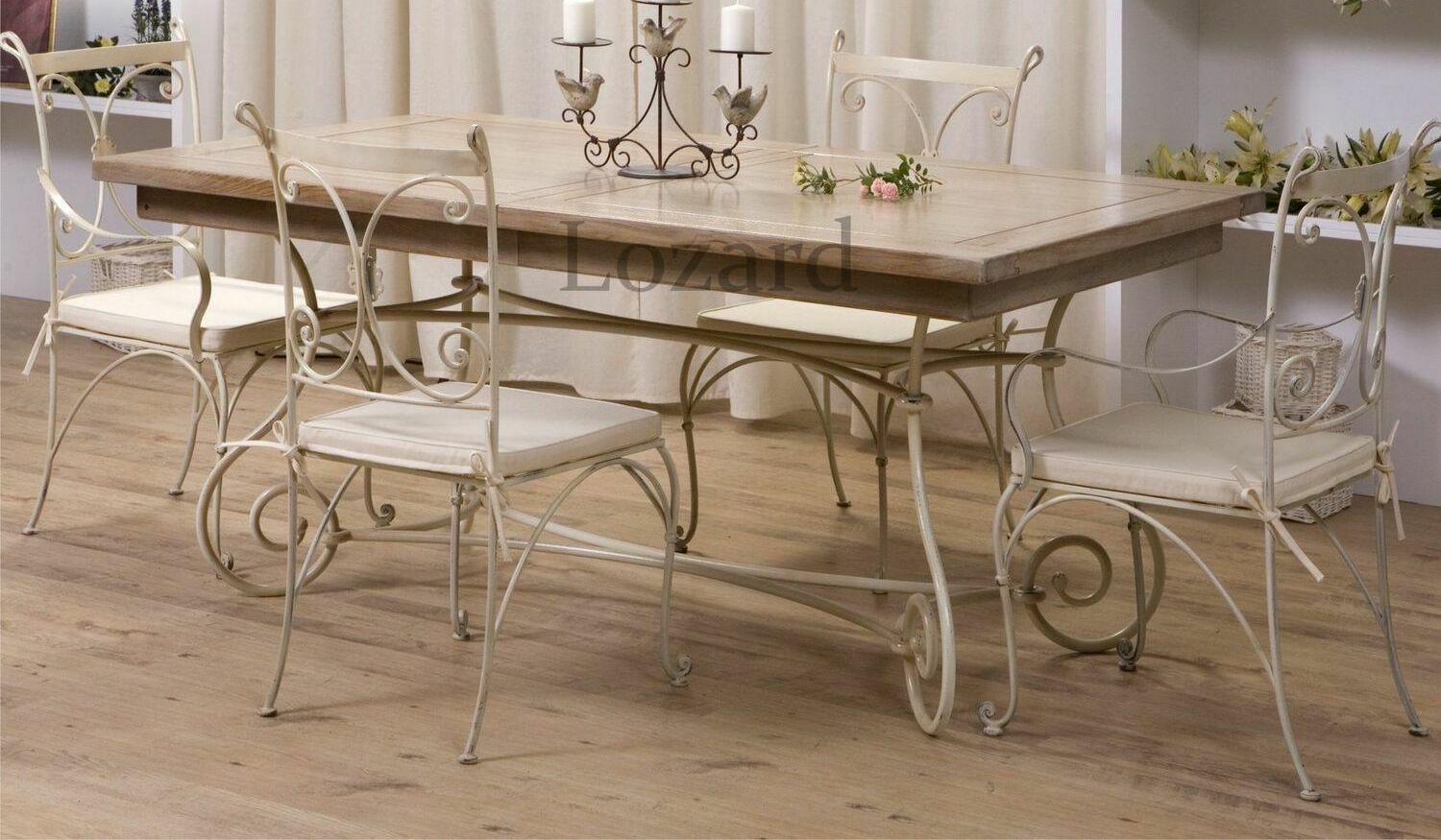 кованый стол и стулья