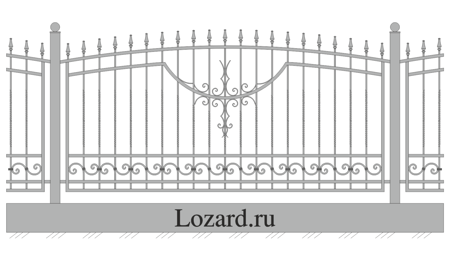 кованые ограждения домов