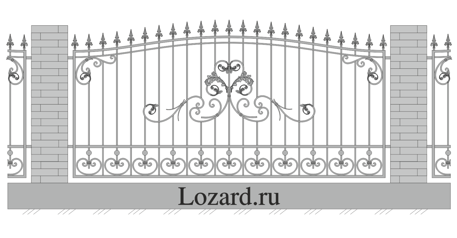 кованые заборы цена