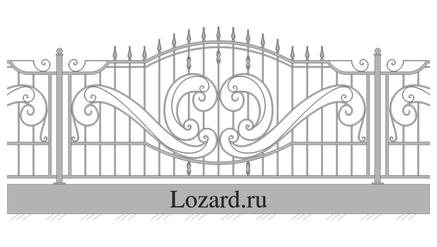 кованые ограждения домов