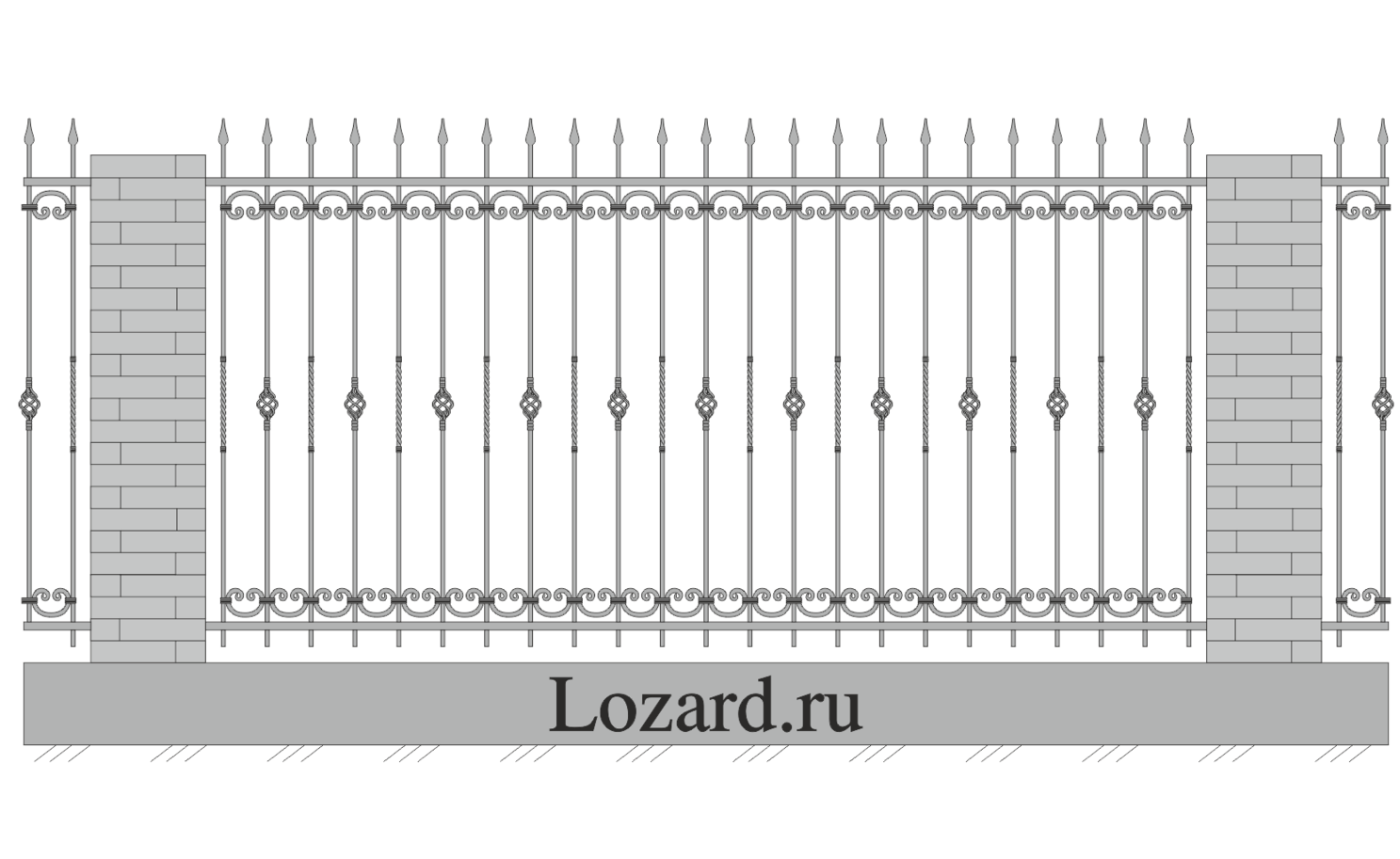 кованый забор