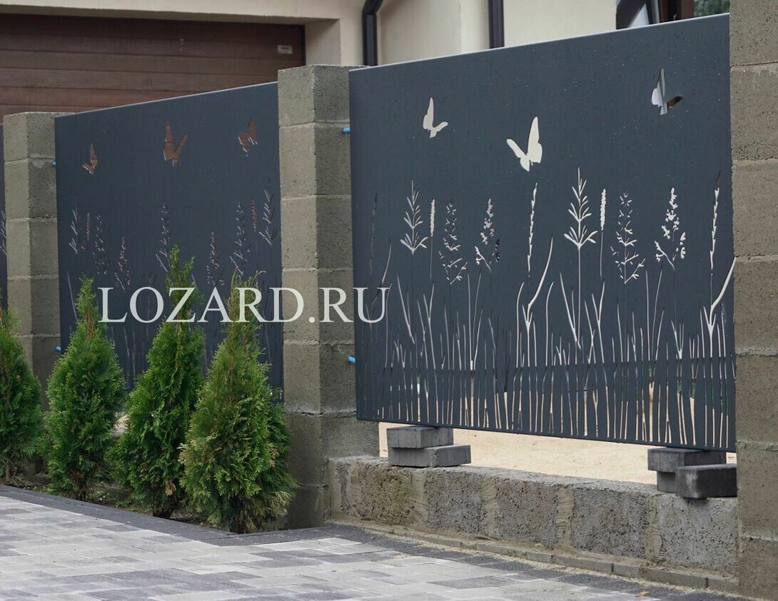 заборы с лазерной резкой