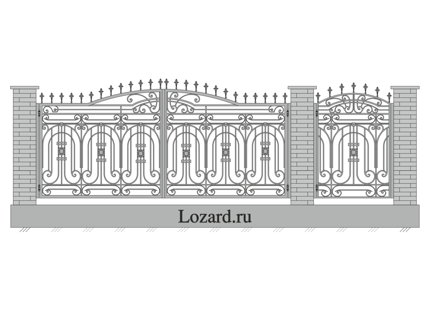 кованая калитка ворота