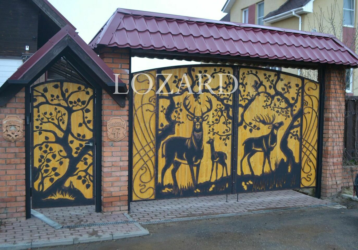 ворота и калитка с ДПК