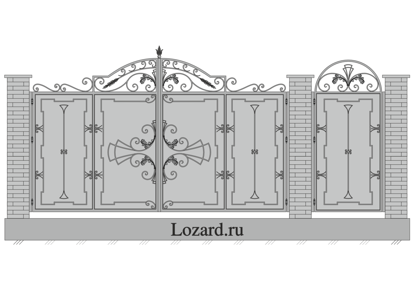 кованые ворота