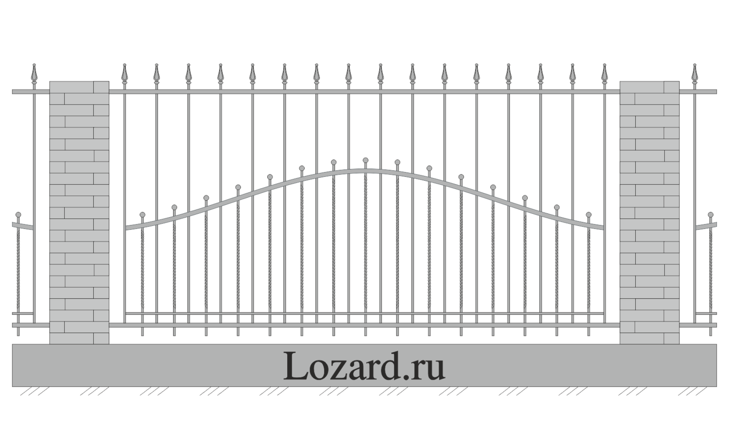 кованый забор