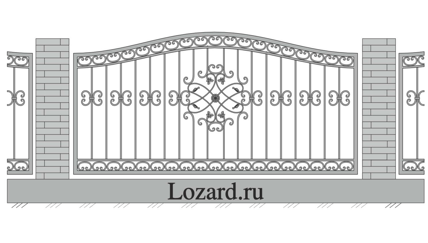 кованые заборы дома