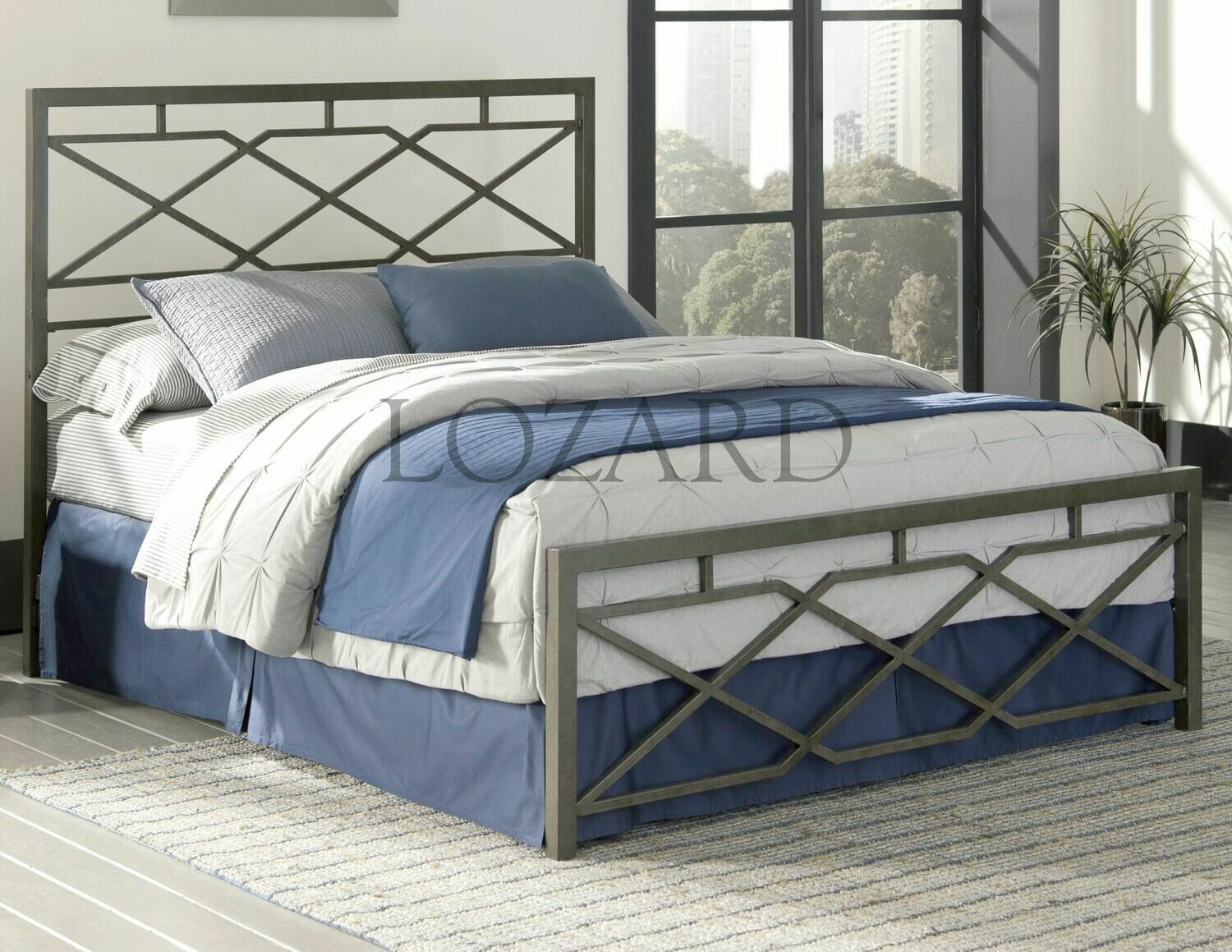 двуспальная кровать лофт