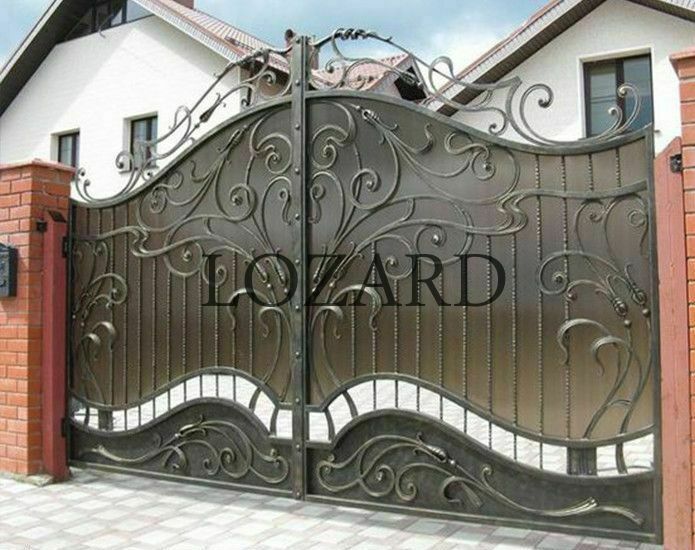 кованые ворота фото