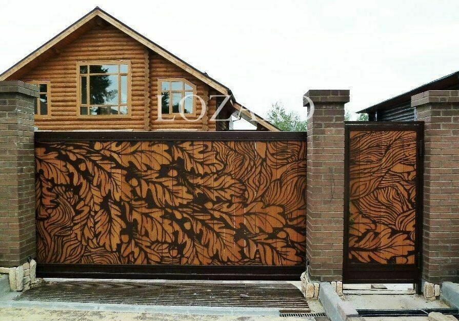 ворота с ДПК