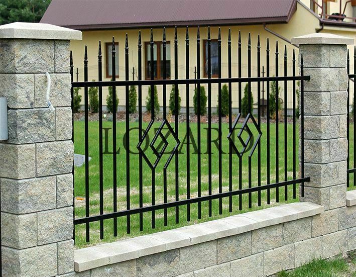 Прозрачный кованый забор Прозрачный кованый забор