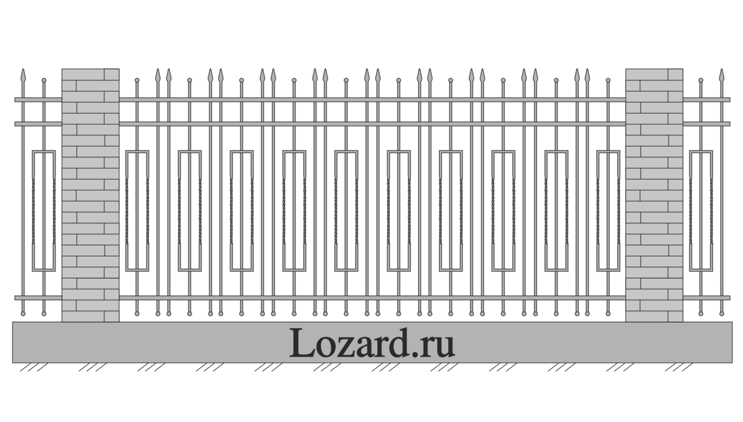 кованые заборы дома