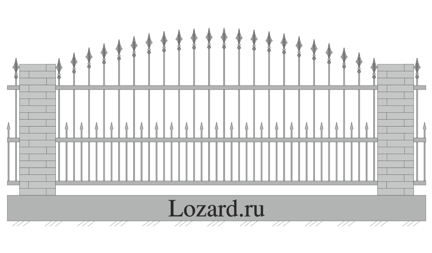 кованый забор