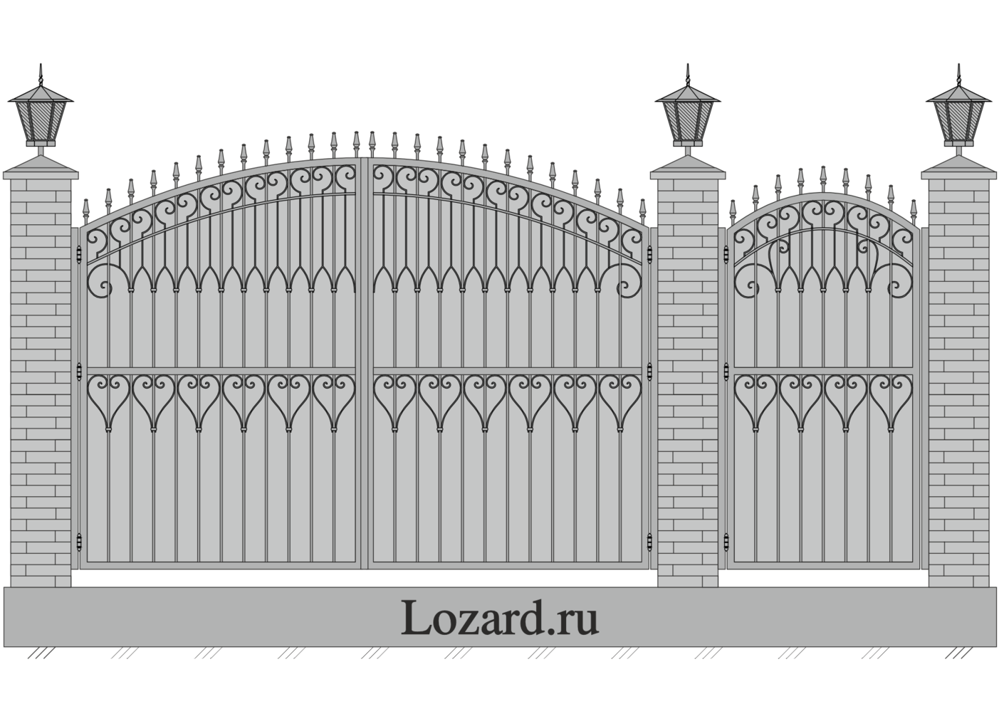 кованая калитка ворота
