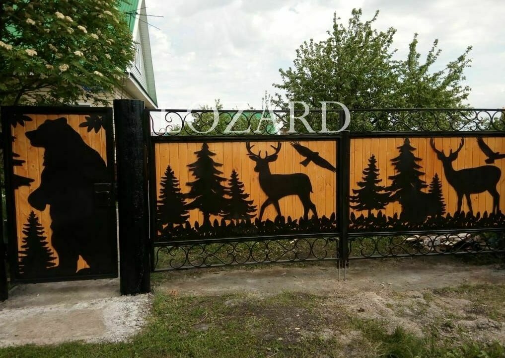 ворота и калитка с ДПК