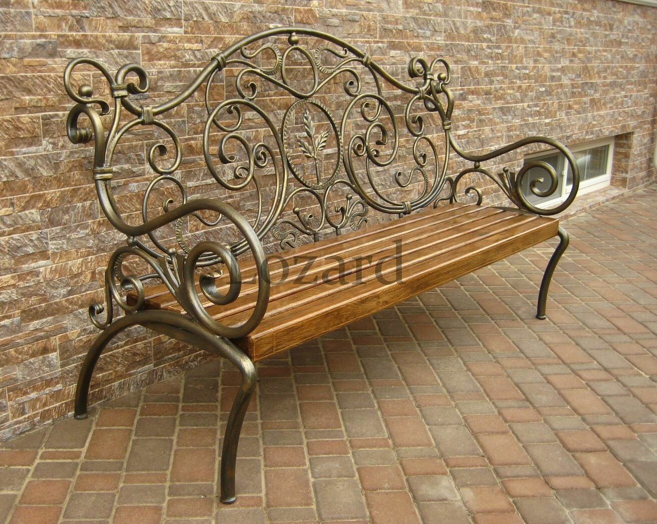 скамейка уличная кованая