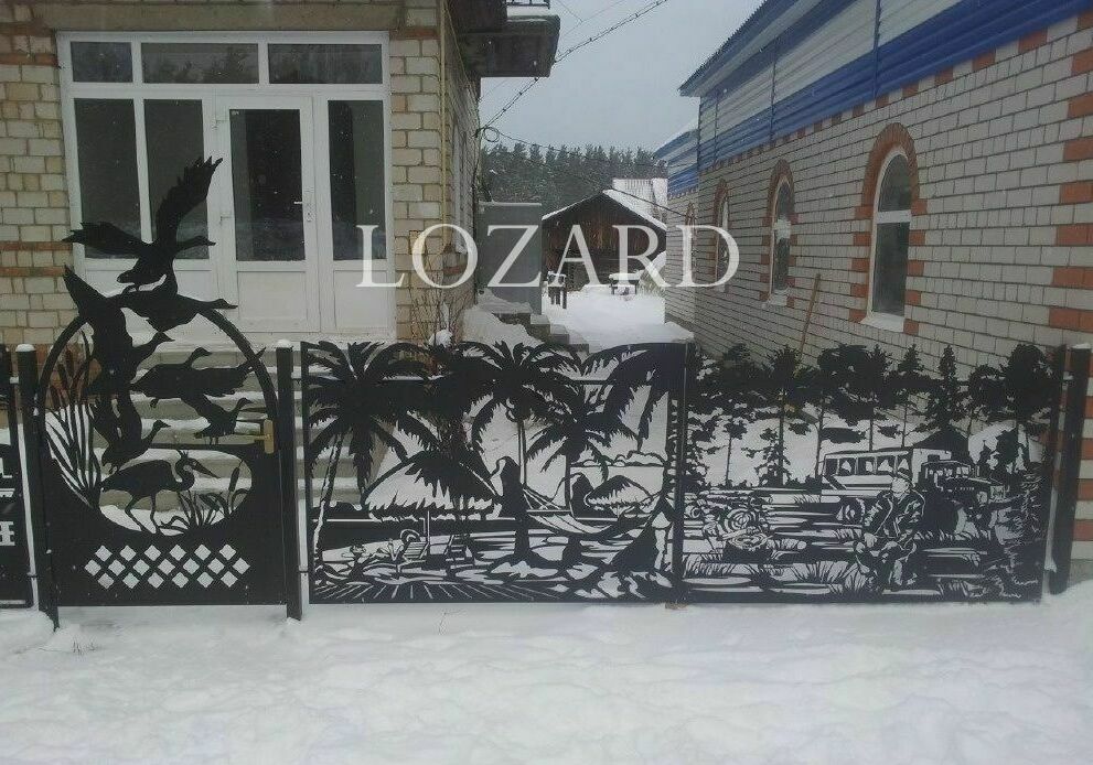 ворота лазерная резка