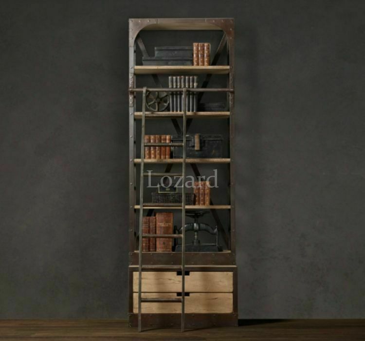 Металлический Стеллаж с лестницей Металлический Стеллаж с лестницей