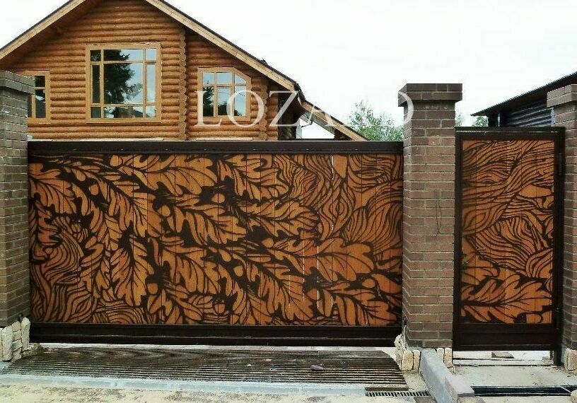 ворота с ДПК