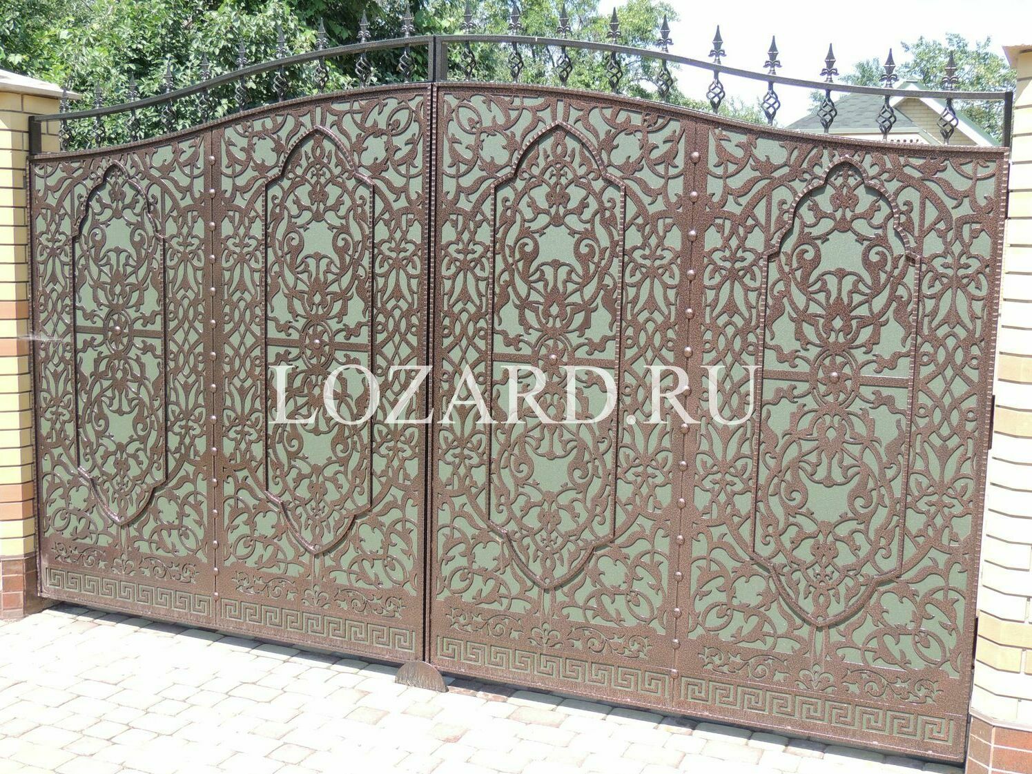 ворота с лазерной резкой